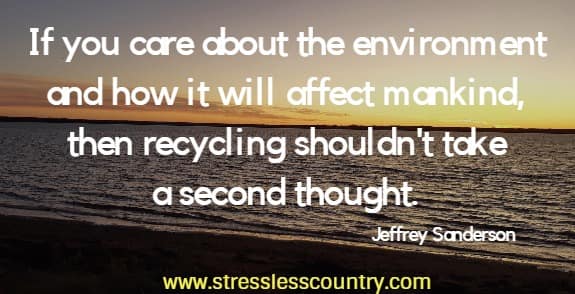 recycling quotes about caring