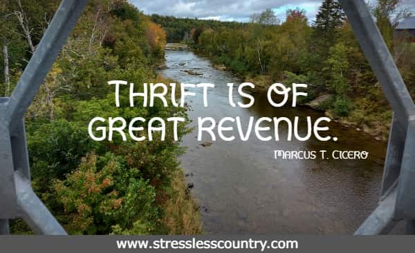 Thrift is of great revenue.