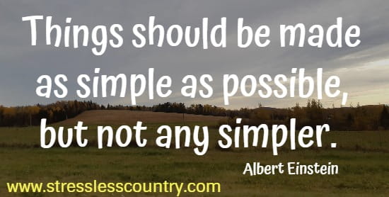 things should be made as simple as possible, but not any simpler. Albert Einstein