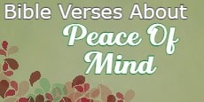 Bible Verses about Peace Of Mind