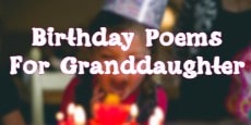 Birthday Poems for Granddaughter