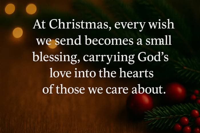 At Christmas, every wish we send becomes a small blessing, carrying God’s love into the hearts of those we care about