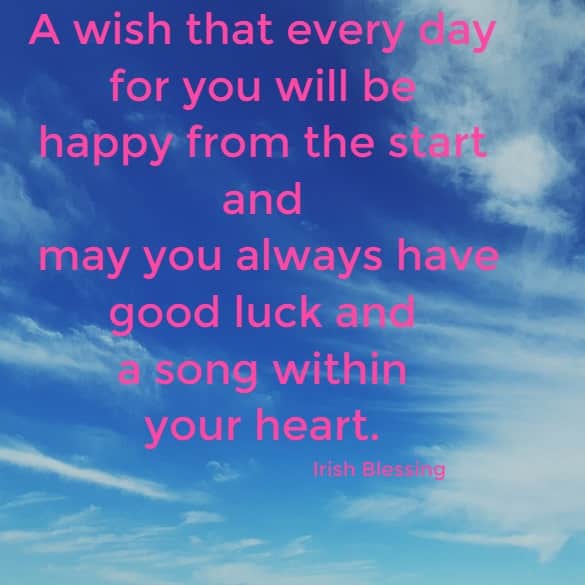 A wish that every day for you will be happy from the start...