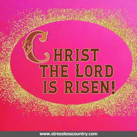 Christ the Lord is risen!