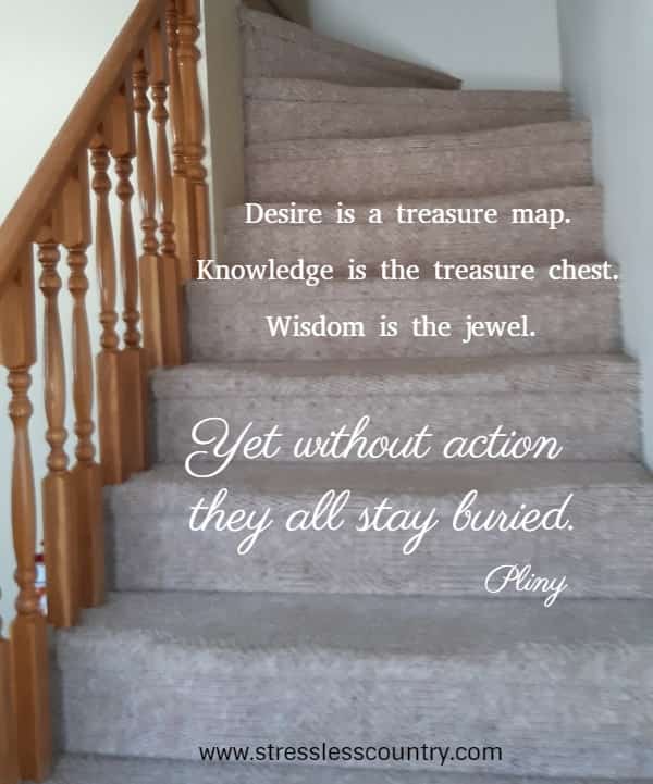desire is a treasure map. Knowledge is the treasure chest. ...