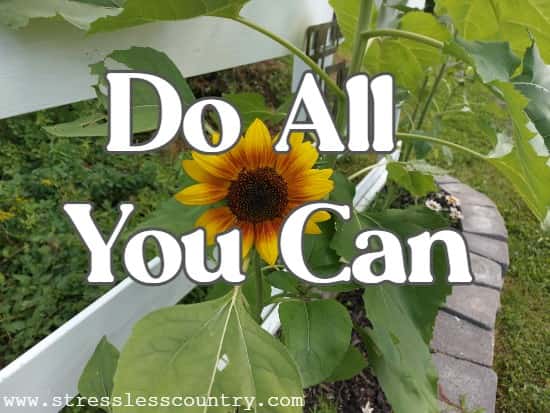 do all you can