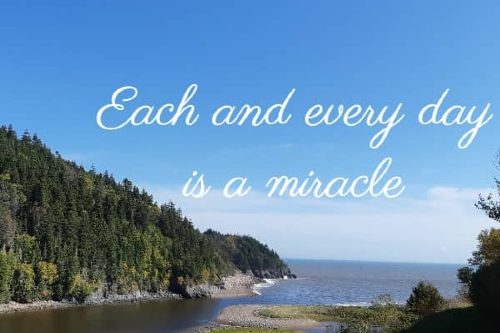 each and every day is a miracle