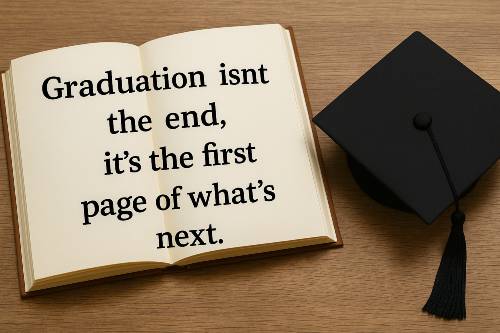 Graduation isn’t the end, it’s the first page of what’s next.