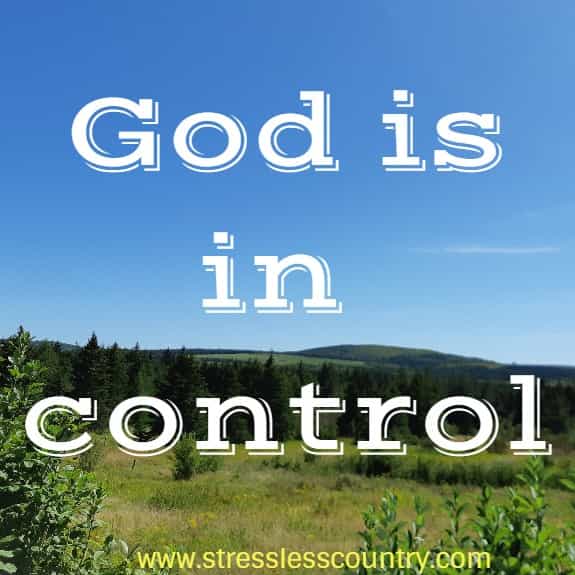 God is in control