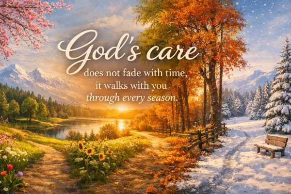 God’s care does not fade with time, it walks with you through every season.