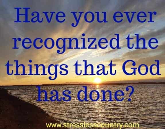 A poem about recognizing God
