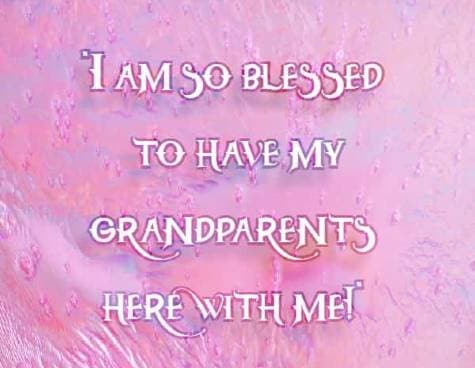 I am so blessed to have my grandparents here with me!
