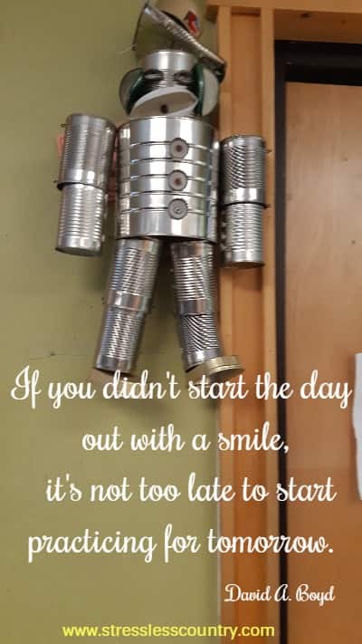 	If you didn't start the day out with a smile, it's not too late to start practicing for tomorrow.