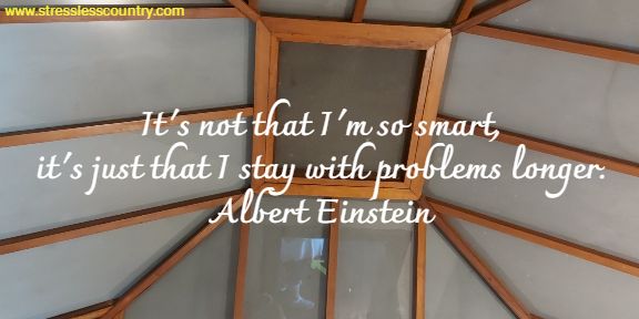 It's not that I'm so smart, it's just that I stay with problems longer.