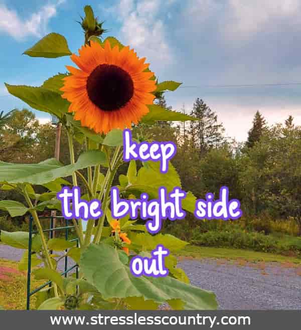 keep the bright side out