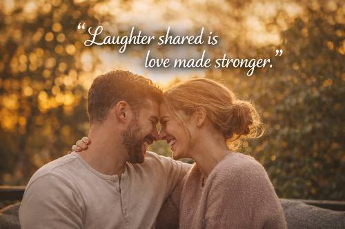 Laughter shared is love made stronger.
