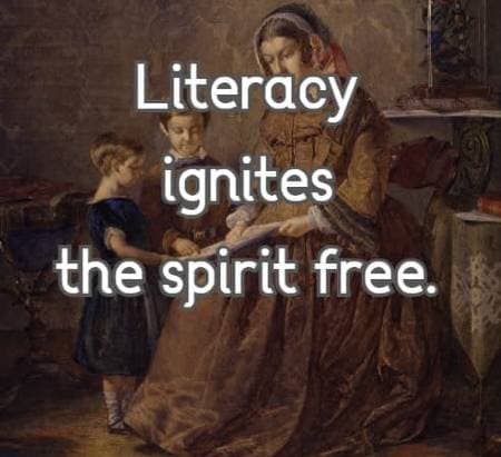 Literacy ignites the spirit free