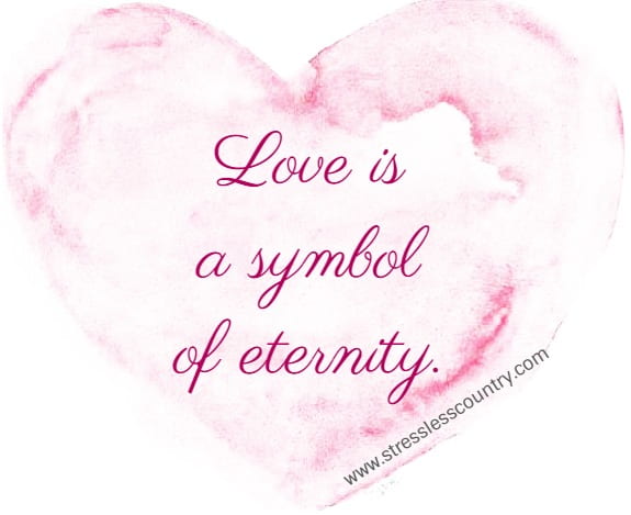 love is a symbol of eternity