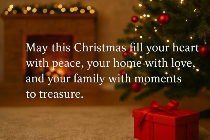 May this Christmas fill your heart with peace, your home with love, and your family with moments to treasure.