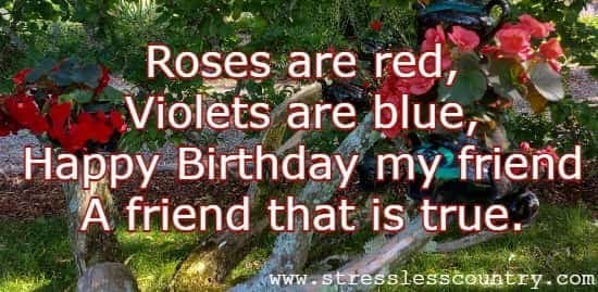 Roses Are Red Birthday Poems