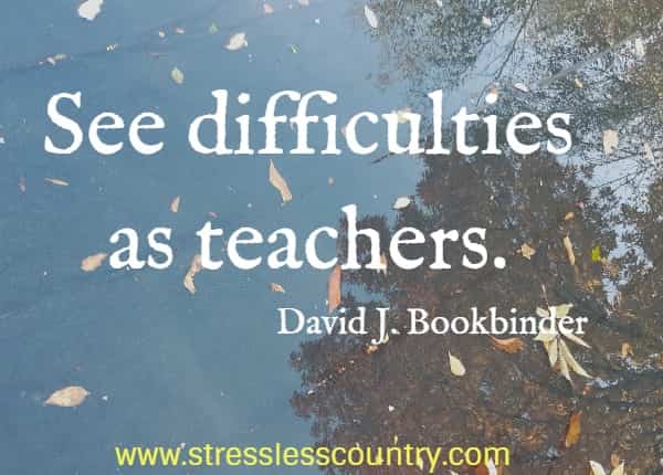 see difficulties as teachers