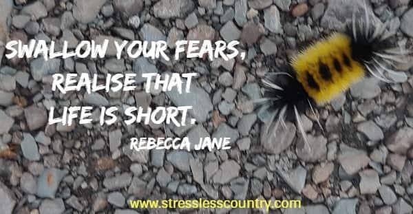 swallow your fears....