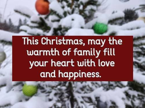This Christmas, may the warmth of family fill your heart with love and happiness