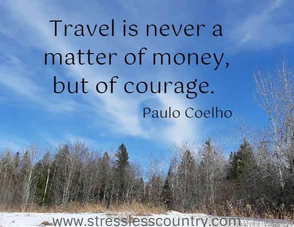 travel is never....