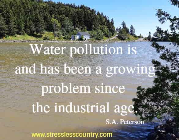 water pollution is and has been a ....