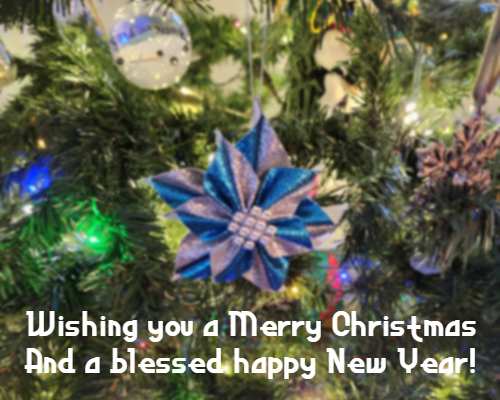 Wishing you a Merry Christmas  And a blessed happy New Year!