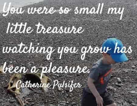 you were so small my little treasure watching you grow has been a pleasure catherine pulsifer