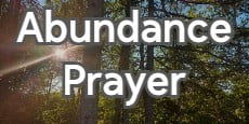 abundance prayer