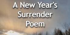 A New Year's Surrender Poem