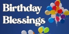 birthday blessings