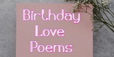 Birthday Love poems