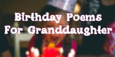 birthday poems for granddaughter