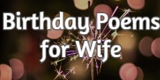 Birthday poems for Wife