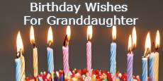 Birthday Wishes For Granddaughter