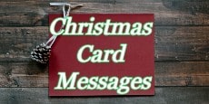 Christmas card messages