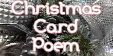 Christmas card poems