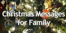 Christmas Messages for Family