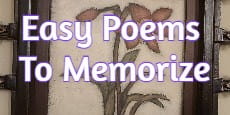 Easy Poems to Memorize