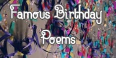 Famous Birthday Poems