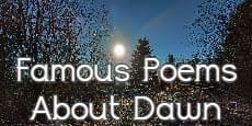 Famous Poems About Dawn