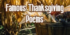 Famous Thanksgiving Poems