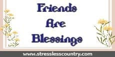 Friends Are Blessings