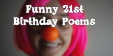 Funny 21st Birthday Poems