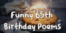 Funny 65th Birthday Poems