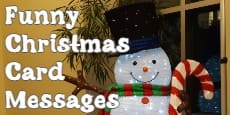 funny Christmas card messages