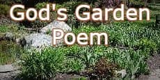God's Garden Poem